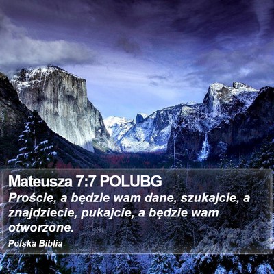 Mateusza 7:7 POLUBG Bible Verse Image