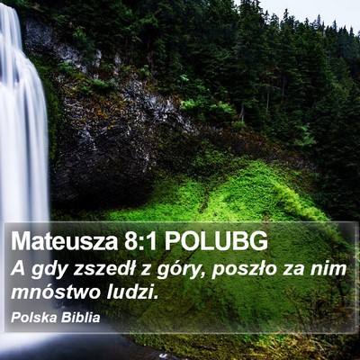 Mateusza 8:1 POLUBG Bible Verse Image