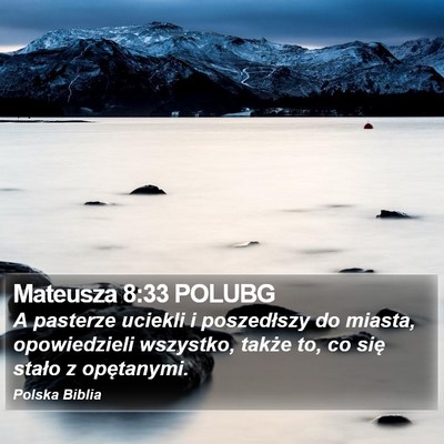 Mateusza 8:33 POLUBG Bible Verse Image