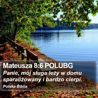 Mateusza 8:6 POLUBG Bible Verse Image