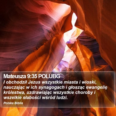Mateusza 9:35 POLUBG Bible Verse Image