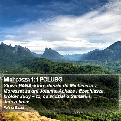 Micheasza 1:1 POLUBG Bible Verse Image