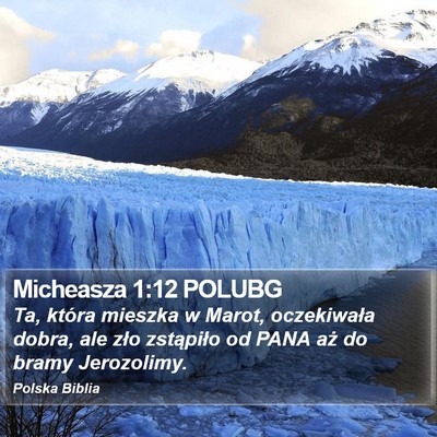 Micheasza 1:12 POLUBG Bible Verse Image