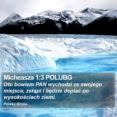 Micheasza 1:3 POLUBG Bible Verse Image