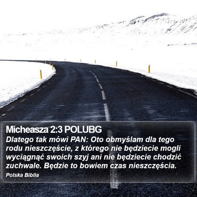Micheasza 2:3 POLUBG Bible Verse Image