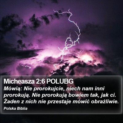 Micheasza 2:6 POLUBG Bible Verse Image