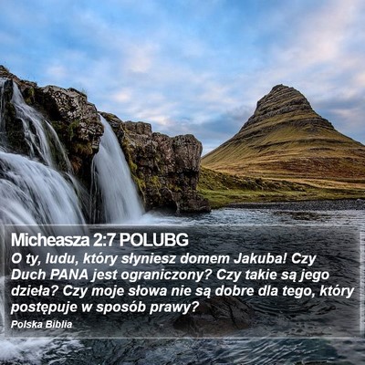 Micheasza 2:7 POLUBG Bible Verse Image