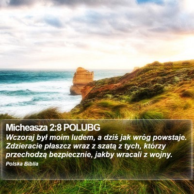 Micheasza 2:8 POLUBG Bible Verse Image