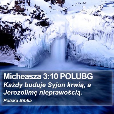 Micheasza 3:10 POLUBG Bible Verse Image