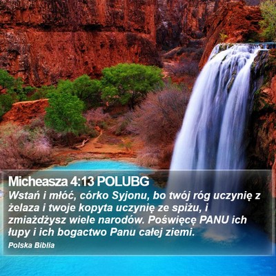 Micheasza 4:13 POLUBG Bible Verse Image