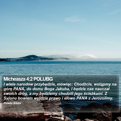 Micheasza 4:2 POLUBG Bible Verse Image