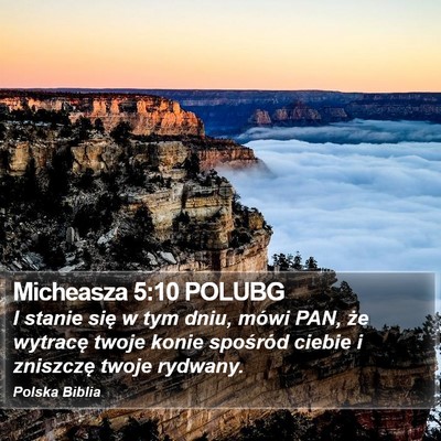 Micheasza 5:10 POLUBG Bible Verse Image