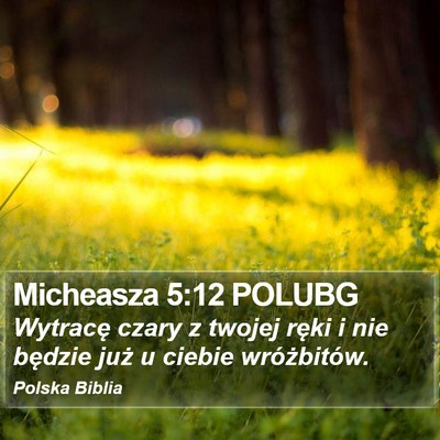 Micheasza 5:12 POLUBG Bible Verse Image
