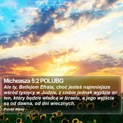 Micheasza 5:2 POLUBG Bible Verse Image