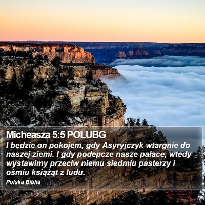Micheasza 5:5 POLUBG Bible Verse Image