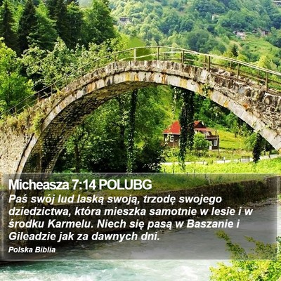 Micheasza 7:14 POLUBG Bible Verse Image