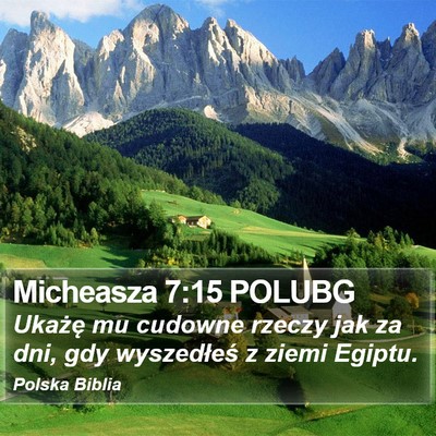Micheasza 7:15 POLUBG Bible Verse Image