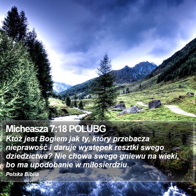 Micheasza 7:18 POLUBG Bible Verse Image