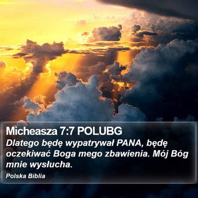 Micheasza 7:7 POLUBG Bible Verse Image