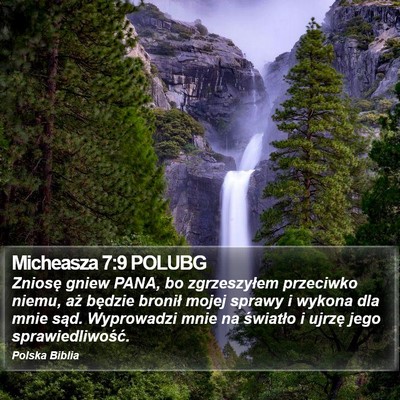 Micheasza 7:9 POLUBG Bible Verse Image