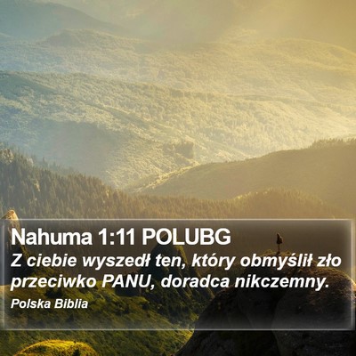 Nahuma 1:11 POLUBG Bible Verse Image