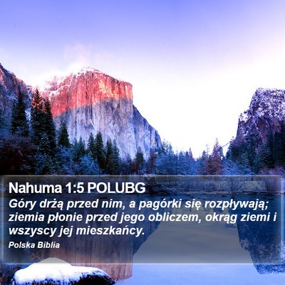 Nahuma 1:5 POLUBG Bible Verse Image