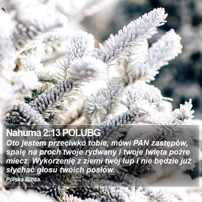 Nahuma 2:13 POLUBG Bible Verse Image