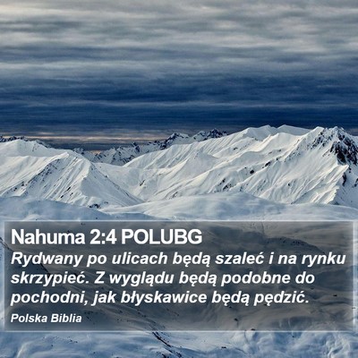 Nahuma 2:4 POLUBG Bible Verse Image