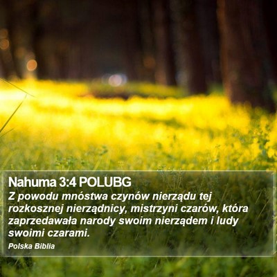 Nahuma 3:4 POLUBG Bible Verse Image