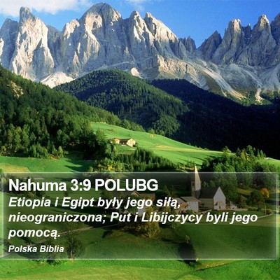 Nahuma 3:9 POLUBG Bible Verse Image