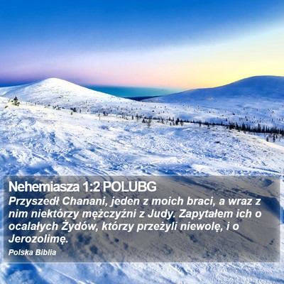 Nehemiasza 1:2 POLUBG Bible Verse Image