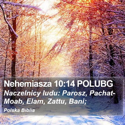 Nehemiasza 10:14 POLUBG Bible Verse Image