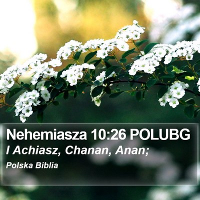 Nehemiasza 10:26 POLUBG Bible Verse Image
