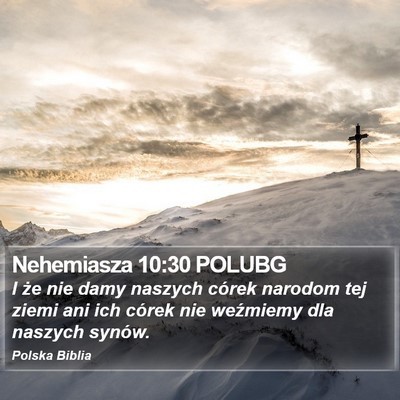 Nehemiasza 10:30 POLUBG Bible Verse Image