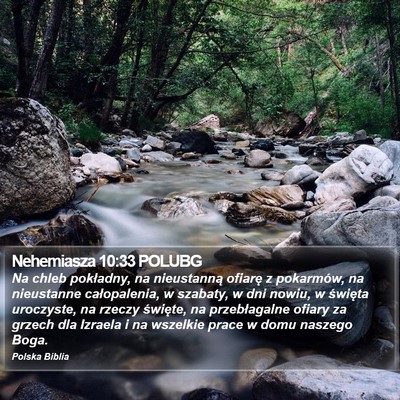 Nehemiasza 10:33 POLUBG Bible Verse Image