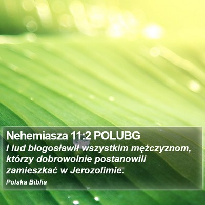 Nehemiasza 11:2 POLUBG Bible Verse Image