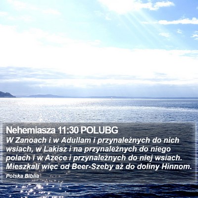 Nehemiasza 11:30 POLUBG Bible Verse Image