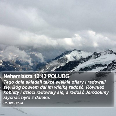 Nehemiasza 12:43 POLUBG Bible Verse Image