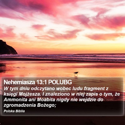 Nehemiasza 13:1 POLUBG Bible Verse Image