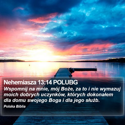 Nehemiasza 13:14 POLUBG Bible Verse Image
