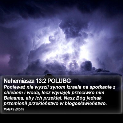 Nehemiasza 13:2 POLUBG Bible Verse Image