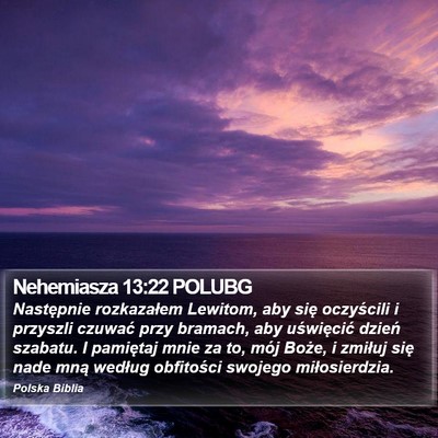 Nehemiasza 13:22 POLUBG Bible Verse Image