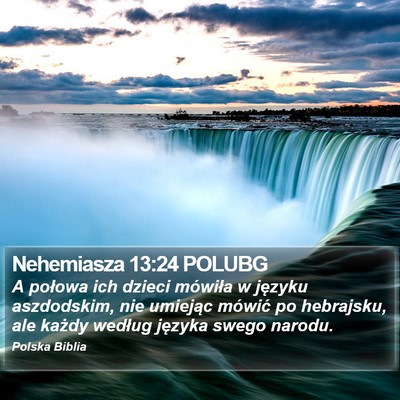 Nehemiasza 13:24 POLUBG Bible Verse Image