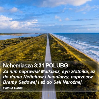 Nehemiasza 3:31 POLUBG Bible Verse Image