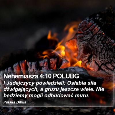 Nehemiasza 4:10 POLUBG Bible Verse Image