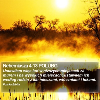 Nehemiasza 4:13 POLUBG Bible Verse Image
