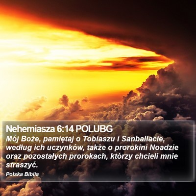 Nehemiasza 6:14 POLUBG Bible Verse Image