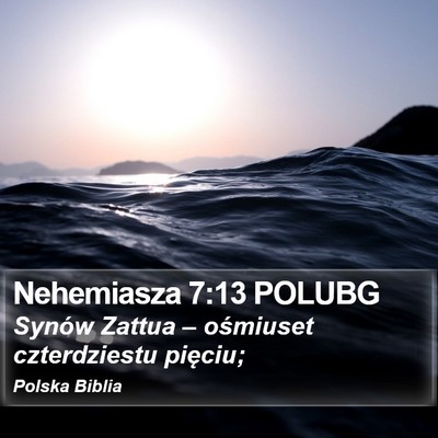Nehemiasza 7:13 POLUBG Bible Verse Image