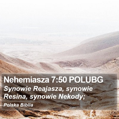 Nehemiasza 7:50 POLUBG Bible Verse Image