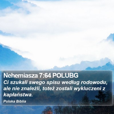Nehemiasza 7:64 POLUBG Bible Verse Image